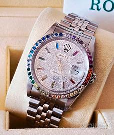 Rolex Datejust 36 mm. - Full Set Rainbow 