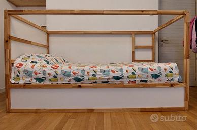 Letto IKEA KURA reversibile + tenda e materassi