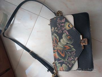 Borsa a tracolla fantasia floreale carpisa