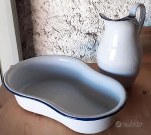 Catino da bidet e brocca vintage