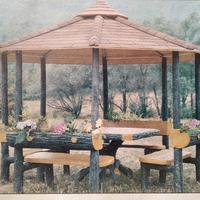 gazebo a pagoda ottagonale