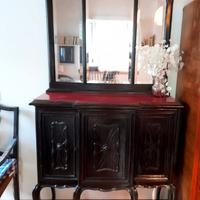 camera da letto barocco piemontese 1800, completa