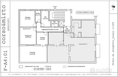 Bilocale con cucina abitabile, doppi servizi + ver