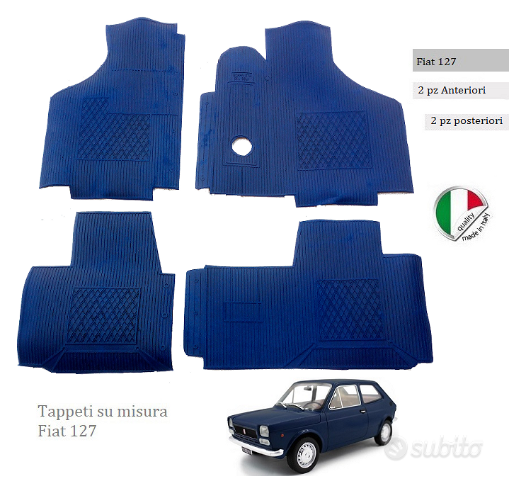 Tappetini Fiat 500 epoca colorati - Accessori Auto In vendita a Napoli