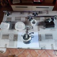 set completo accessori bagno in acciaio 