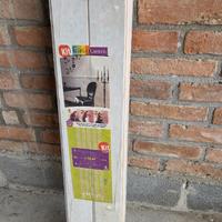 Testiera rivestinento legno bianco