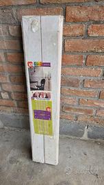 Testiera rivestinento legno bianco