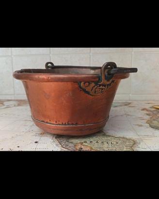 Paiolo in rame 21x12