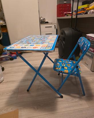 Banchetto scuola con sedia