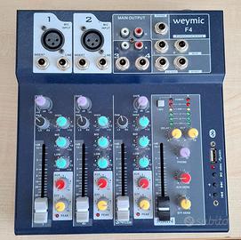 Mixer audio 4 canali con interfaccia USB