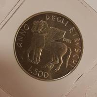 500 LIRE Argento - Anno degli Etruschi 1985