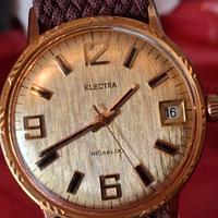 orologio da polso Vintage Placcato Oro A corda