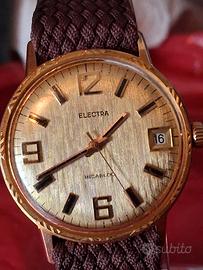 orologio da polso Vintage Placcato Oro A corda