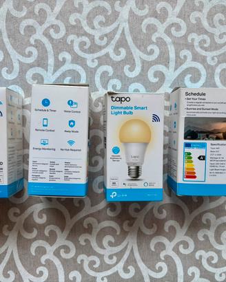 5 lampadine Tapo L510E dimmerabili led wifi E27