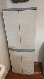 armadio grigio plastica da esterno