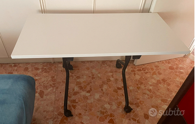 Scrivania bianca 120×60 con ruote – Ottime conizio
