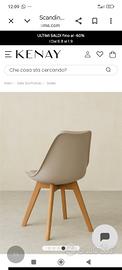 n. 4 sedie gambe legno