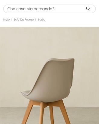 n. 4 sedie gambe legno
