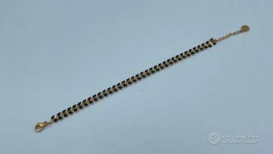 Braccialetto nero oro