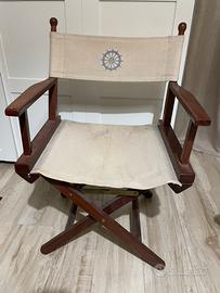 sedia modello regista vintage