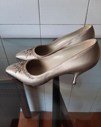 scarpe n.39 Umberto Romagnoli con tacco a spillo