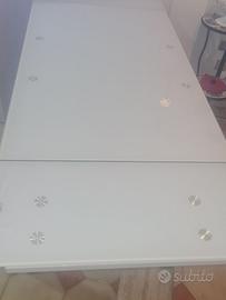 Tavolo da cucina in vetro 4/6 posti  + 4 sedie