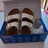 Birkenstock donna doppia fascia bianco