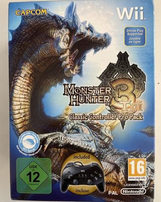 Monster Hunter 3 controller Nintendo wii