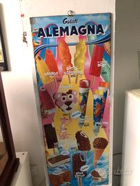 Tabella gelati Alemagna vintage 1985