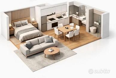 Monolocale a Como open space- libero ora