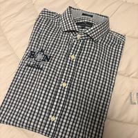 Camicia quadretti etiquetta negra