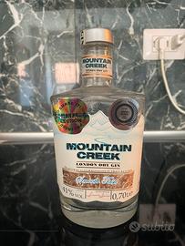Set bottiglie gin vuote per arredamento