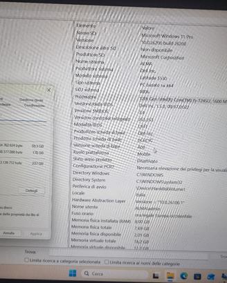 notebook dell latitude 5530 15.6 256 8gb tutto ok