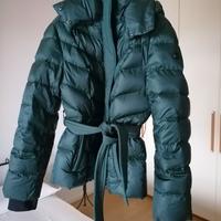 Caldo piumino donna color verde muschio