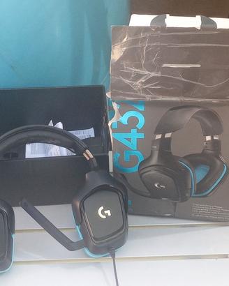 Cuffie Gaming Logitech G432-Nuove(difetti estetici