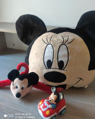 Peluche e Macchinina Topolino Disney