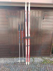 sci da fondo BLIZZARD con attacchi e racchette 