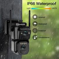 Doppia Telecamera sicurezza batteria  wireless 