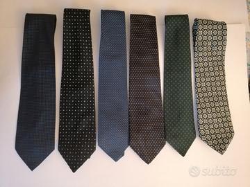 6 cravatte seta Andrea Perego & C.