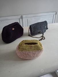borse fatte a mano all'uncinetto