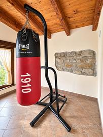 SACCO DA BOXE EVERLAST + STRUTTURA AUTOPORTANTE