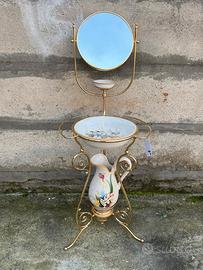 SET TOLETTA IN OTTONE DORATO CON ACCESSORI