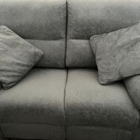 Divano NUOVO 2 posti grigio relax elettrici