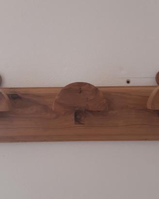 Attaccapanni legno noce