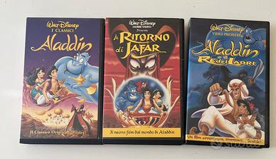 3VHS WALT DISNEY (ALADDIN, JAFAR, RE DEI LADRI