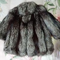 pelliccia volpe argentata