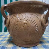 Caspo' vaso fioriera in terracotta.