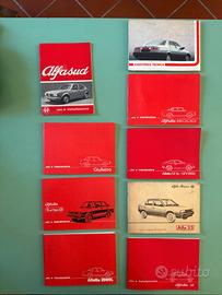 Libretti uso e manutenzione Alfa Romeo 