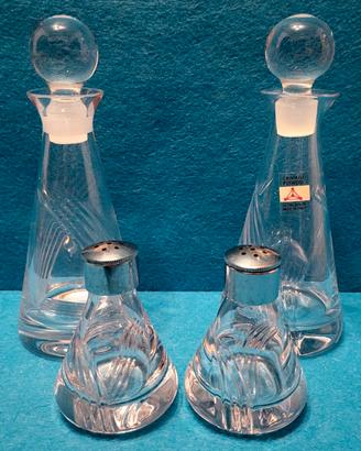 Set Menage Cristallo PUTHOD Sale Pepe Olio Aceto  