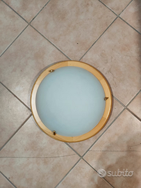 Plafoniera soffitto cornice legno